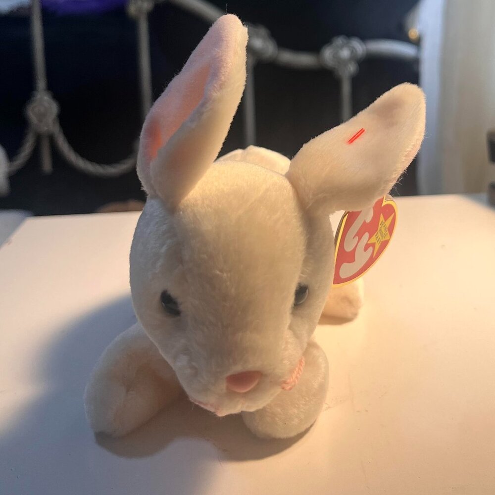 TY Beanie Baby Nibbler the Bunny Rabbit Plush